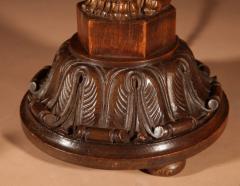 Art Deco Amsterdam School Carved wooden Table Lamp  - 3547101