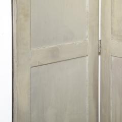 Art Deco Antiqued Octagon Paneled Motif Smoked Mirror Screen with Silvered Back - 4231237