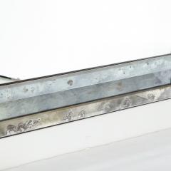 Art Deco Antiqued Rectangular Wall Mirror with Sculptural Appliques - 1733133