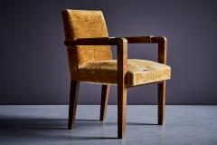 Art Deco Arm Chair in Oak France 1940s - 3438962