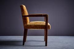 Art Deco Arm Chair in Oak France 1940s - 3438965