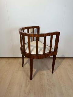 Art Deco Armchair Macassar and Mahogany France circa 1930 - 2711189