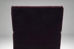 Art Deco Armchair with Aubergine Upholstery Europe First half of the 20th C - 4603860