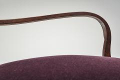 Art Deco Armchair with Aubergine Upholstery Europe First half of the 20th C - 4603863