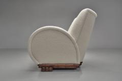 Art Deco Armchair with Round Armrests Denmark 1930s - 4603887