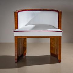 Art Deco Armchairs with Pouf probably Italy 1920s - 4441416