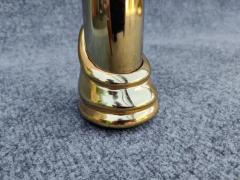 Art Deco Art Nouveau Solid Brass Enameled Steel Queen Bed Armoni Essebi Italy - 3253899