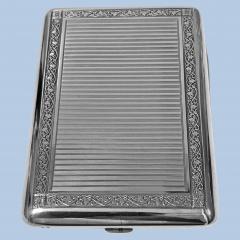 Art Deco Austrian Silver Cigarette Case Box C 1920  - 2288798