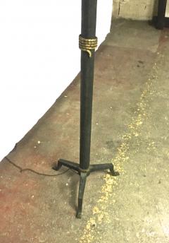 Art Deco Awesome Rarest Patinated Wrought Iron Floor Lamp - 413962