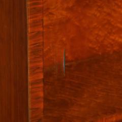 Art Deco Bar Cabinet in Bookmatched Walnut Burled Elm w Black Lacquer Accents - 4265809