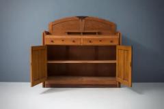 Art Deco Bar Cabinet in Solid Oak and Coromandel Europe 1930 - 3653892