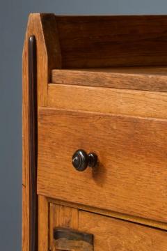 Art Deco Bar Cabinet in Solid Oak and Coromandel Europe 1930 - 3653909