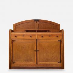 Art Deco Bar Cabinet in Solid Oak and Coromandel Europe 1930 - 3662024