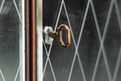 Art Deco Bar Console with Mirrored Doors Italy 1940s - 4577853