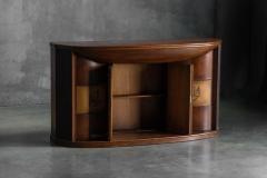 Art Deco Bar Console with Mirrored Doors Italy 1940s - 4577884