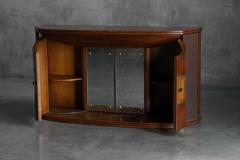 Art Deco Bar Console with Mirrored Doors Italy 1940s - 4577885
