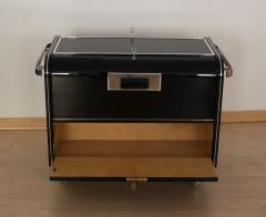 Art Deco Bar Trolley Black Lacquer France circa 1930 - 1037573