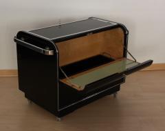 Art Deco Bar Trolley Black Lacquer France circa 1930 - 1037574