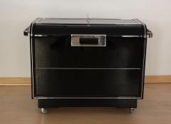 Art Deco Bar Trolley Black Lacquer France circa 1930 - 1037576