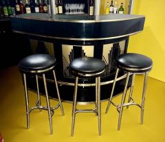 Art Deco Bar in Custom Black and Gold Finish - 4470853