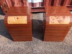Art Deco Bentwood 3 Drawer Nightstands - 4814118