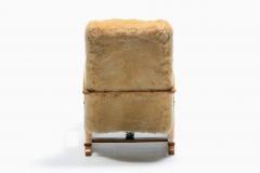 Art Deco Bentwood Lounge Chairs in New Golden Palomino Sheepskin Hides c 1930 - 4455281