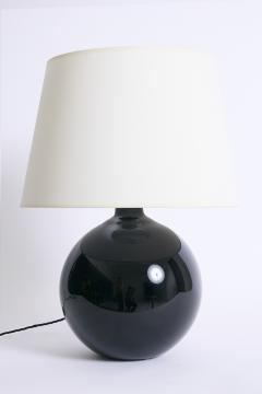 Art Deco Black Glass Table Lamp - 4500301