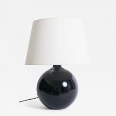 Art Deco Black Glass Table Lamp - 4504069