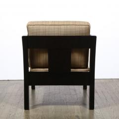 Art Deco Black Lacquer Streamlined Armchair by Modernage Furniture Company - 2660702
