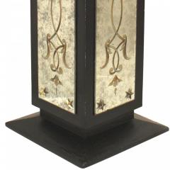 Art Deco Black Lacquered Pedestal - 2787996