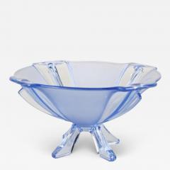 Art Deco Blue Glass Bowl Austria circa 1920 - 3661160