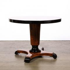 Art Deco Book Matched Inlayed Burled Walnut Occasional Table - 2809616