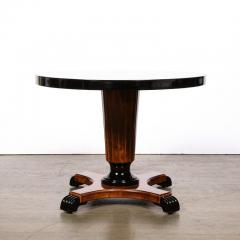 Art Deco Book Matched Inlayed Burled Walnut Occasional Table - 2809617