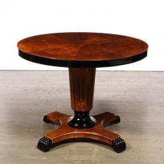 Art Deco Book Matched Inlayed Burled Walnut Occasional Table - 2809670