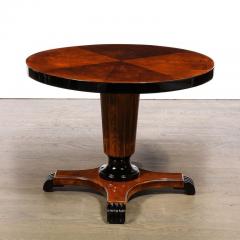 Art Deco Book Matched Inlayed Burled Walnut Occasional Table - 2809714
