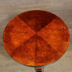 Art Deco Book Matched Inlayed Burled Walnut Occasional Table - 2809775