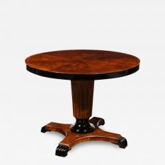 Art Deco Book Matched Inlayed Burled Walnut Occasional Table - 2812933