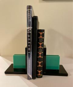 Art Deco Bookends in Black and Green Vitrolite - 1922909