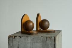 Art Deco Bookends in Wood 1930s - 4582677