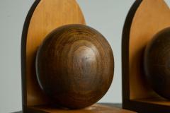 Art Deco Bookends in Wood 1930s - 4582679