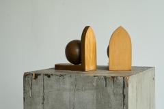 Art Deco Bookends in Wood 1930s - 4582680