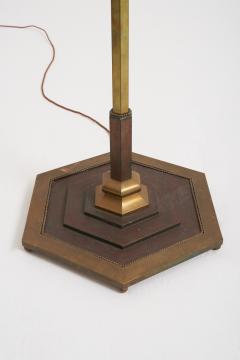 Art Deco Brass Floor Lamp - 3486069