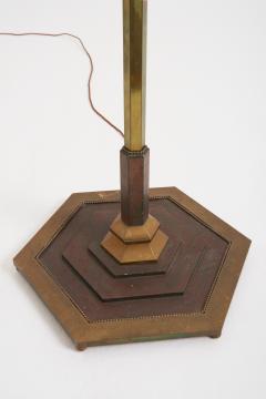 Art Deco Brass Floor Lamp - 3486072