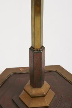 Art Deco Brass Floor Lamp - 3486073