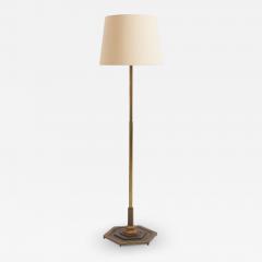 Art Deco Brass Floor Lamp - 3487598