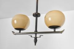Art Deco Brass Hanging Lamp Europe First half of the 20th Century - 4374738