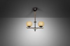 Art Deco Brass Hanging Lamp Europe First half of the 20th Century - 4374907