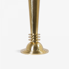 Art Deco Brass Lamps with Frosted Glass Globes A Pair - 443694