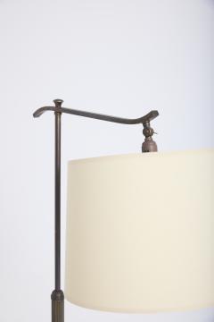 Art Deco Brass Reading Floor Lamp - 4703240