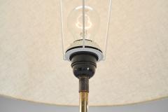 Art Deco Brass and Hardwood Floor Lamp Europe 1930s - 4303678